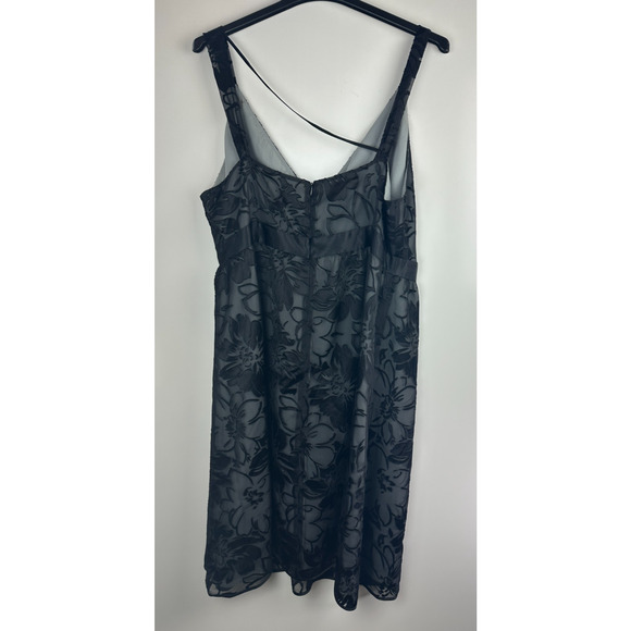 Lane Bryant Velvet Burnout Overlay Surplice Dress Plus Size 22 Whimsigoth Witchy - Picture 11 of 15